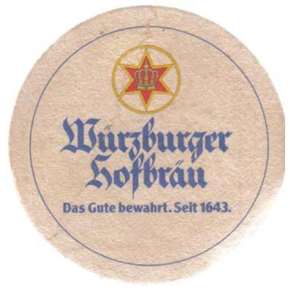 Alemanha Wurzburger Hofbrau Coroa