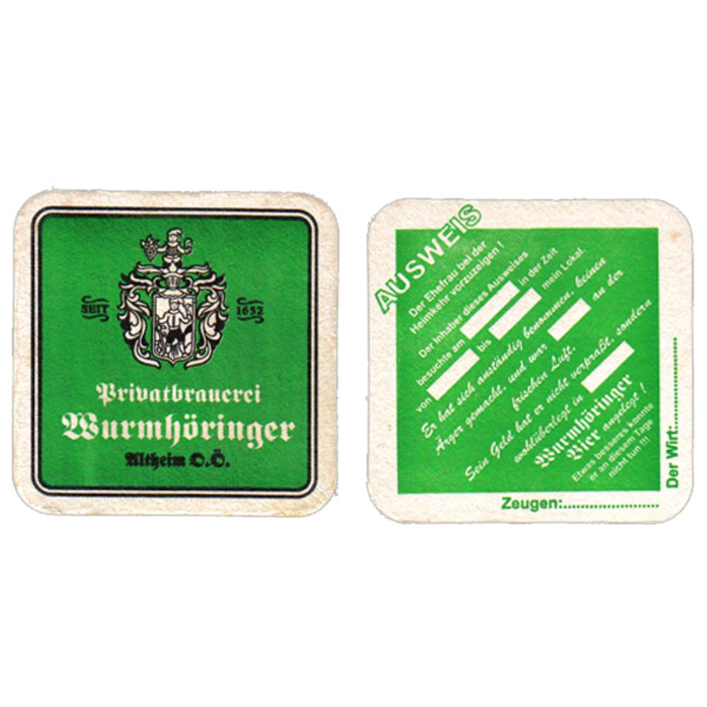 Áustria Wurmhoringer Brivatbrauerei Ausweis