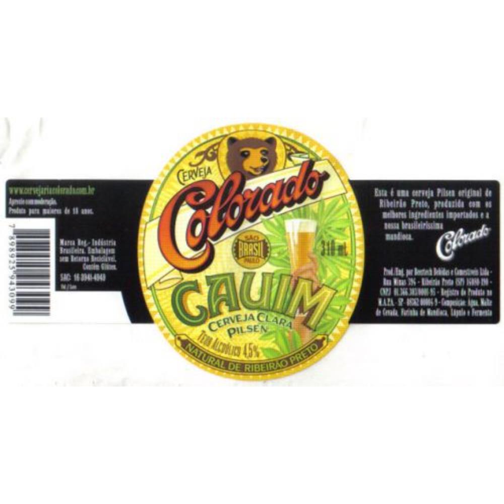 Colorado 310 ml Cauim Cerveja Clara Pilsen