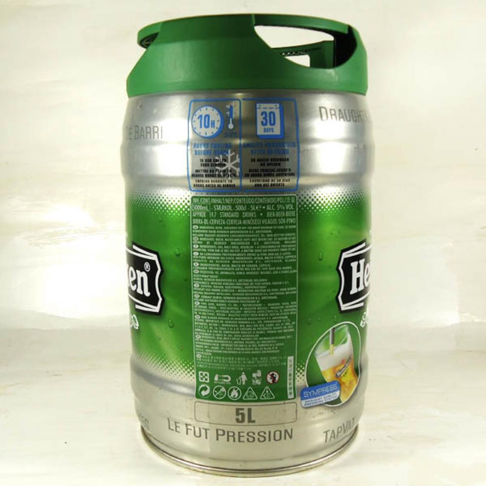 Heineken Keg 5 lts VAZIO destaque copo 