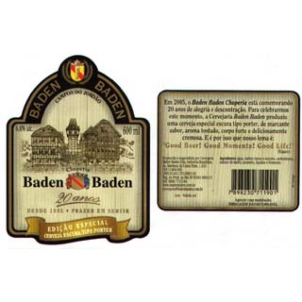 Baden Baden 20 anos - Comemorativo