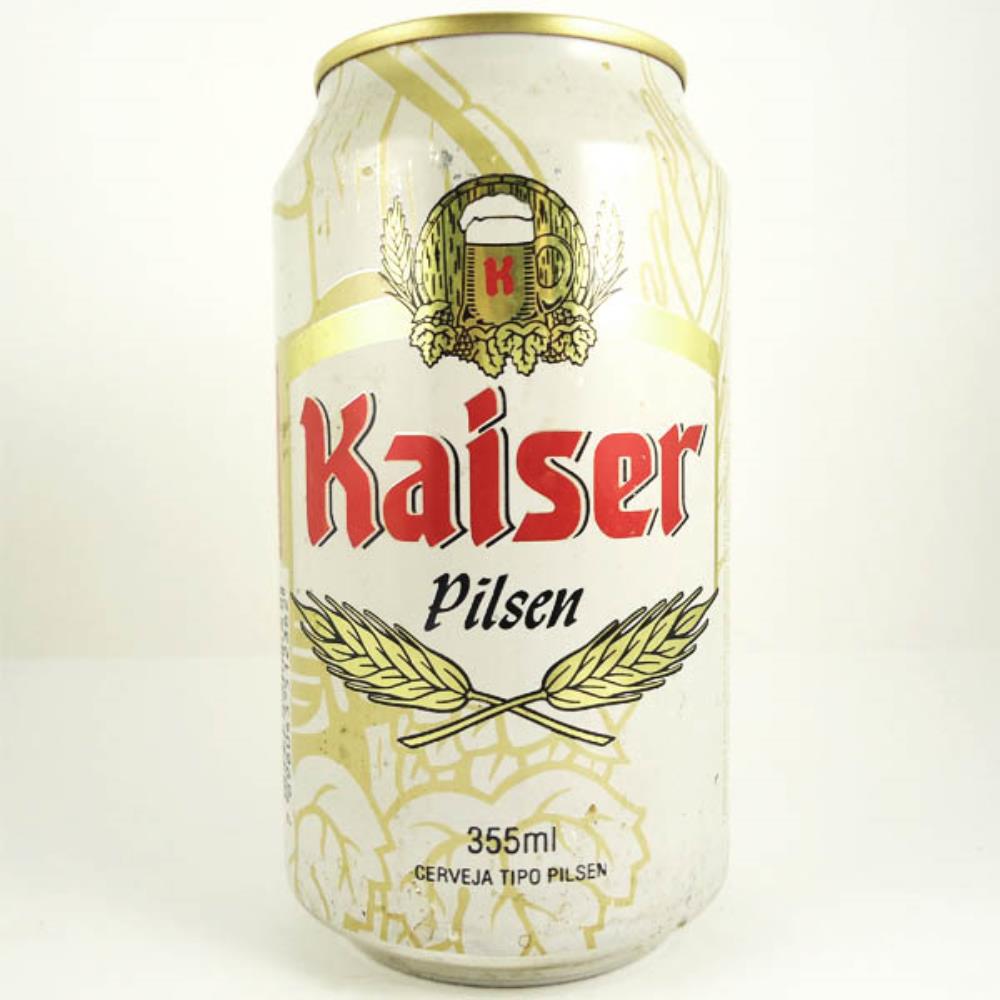 Kaiser Pilsen 355ml 99 Aberta em cima