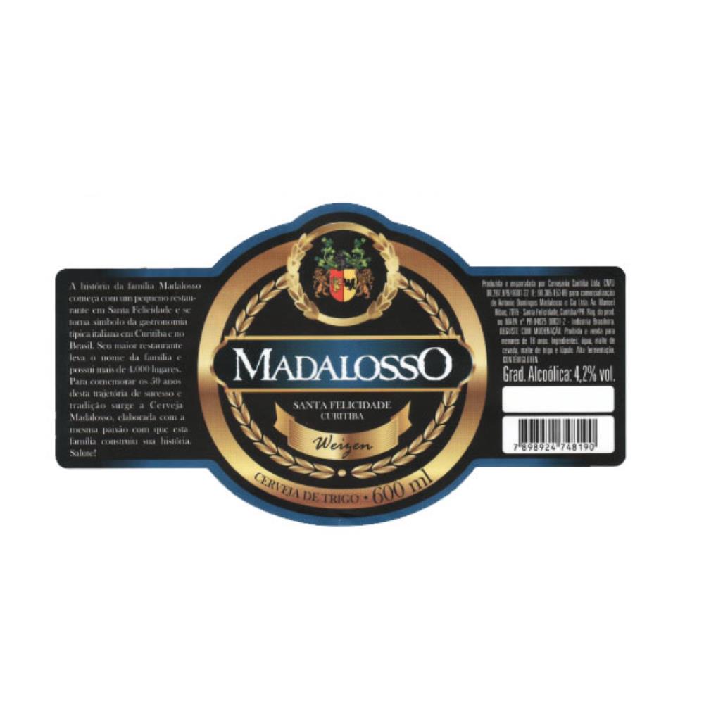 Madalosso Weizen Cerveja de Trigo 600ml