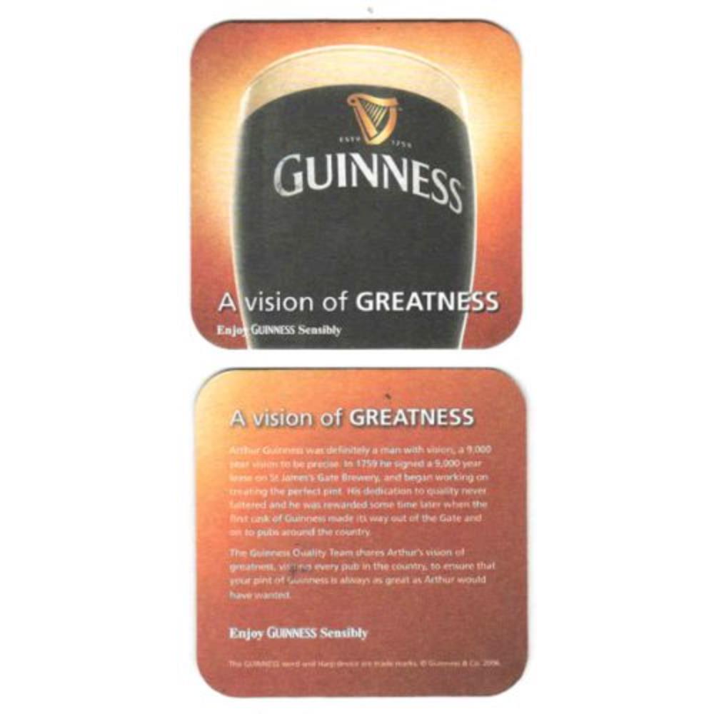 GUINNESS A VISION OF GREATNESS