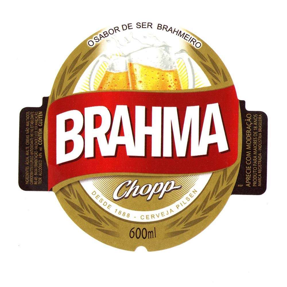 Brahma Chopp 600 ml Sabor de ser Brahmeiro 