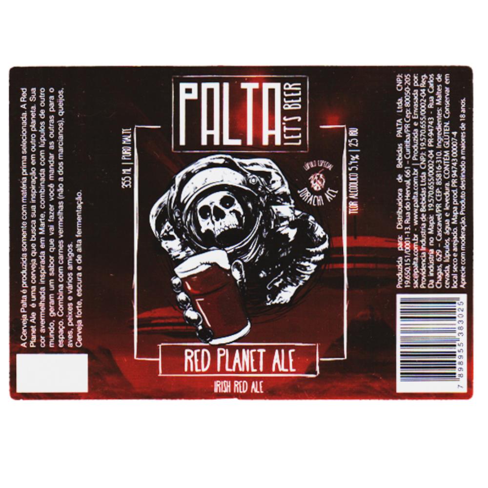 Palta Lets Beer Red Planet Ale 355ml