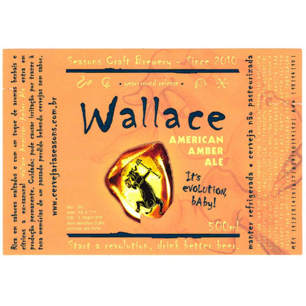 Seasons Wallace American Amber Ale 500 ml