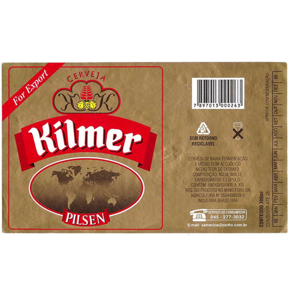 Kilmer Cerveja Pilsen For Export 300 ml 98 99