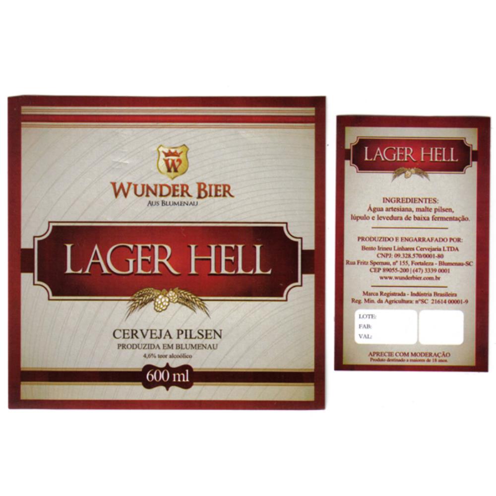 Wunder Bier Lager Hell 600 ml