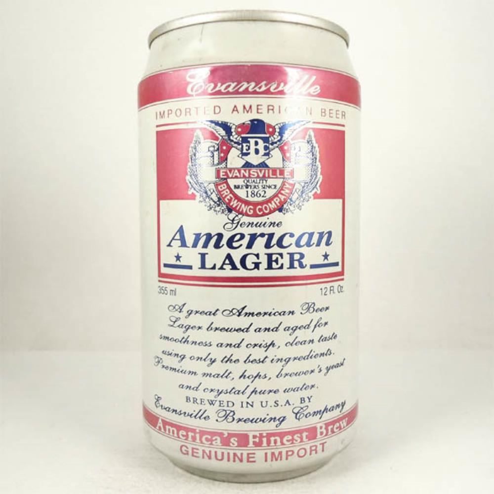 American Lager Evansville Brewing Co.Importada