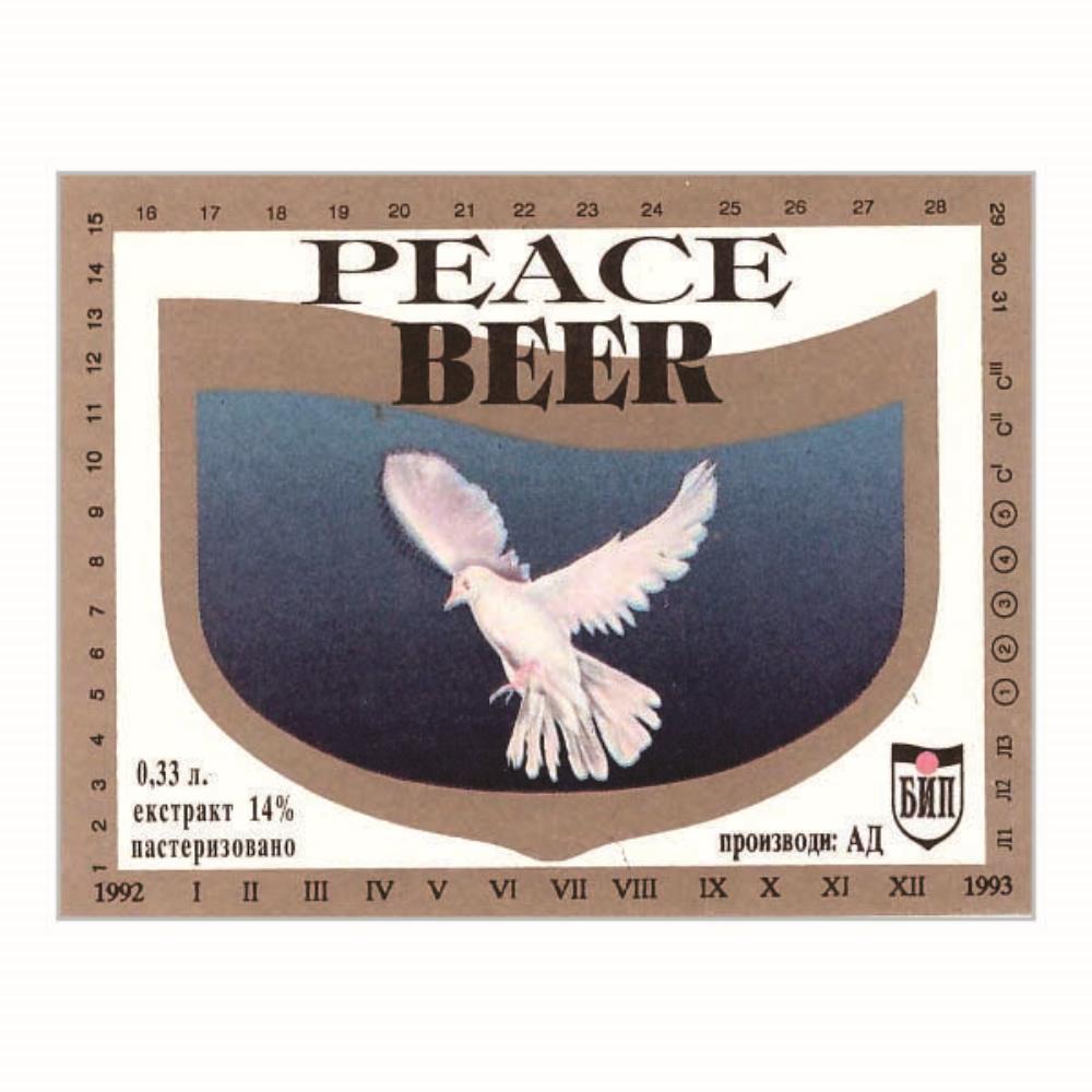 Iugoslávia BiP Peace Beer Russia