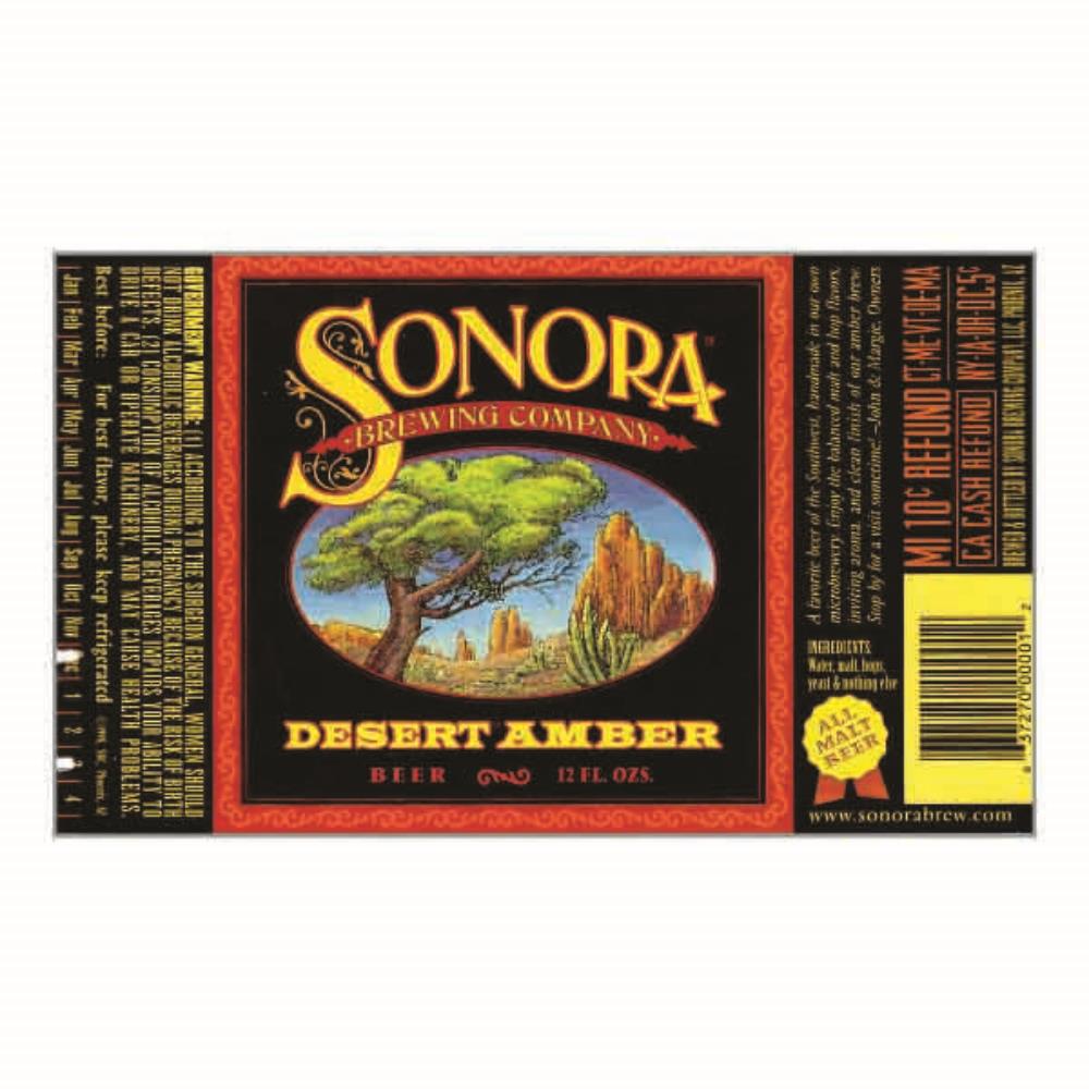 Estados Unidos Sonora Brewing Company Desert Amber