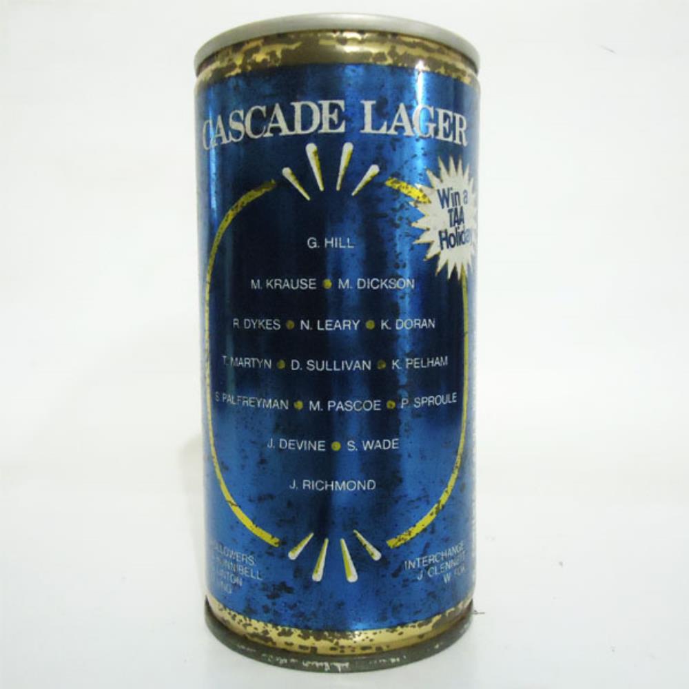 Australia Cascade Special Lager Beer Win a TAA Hol