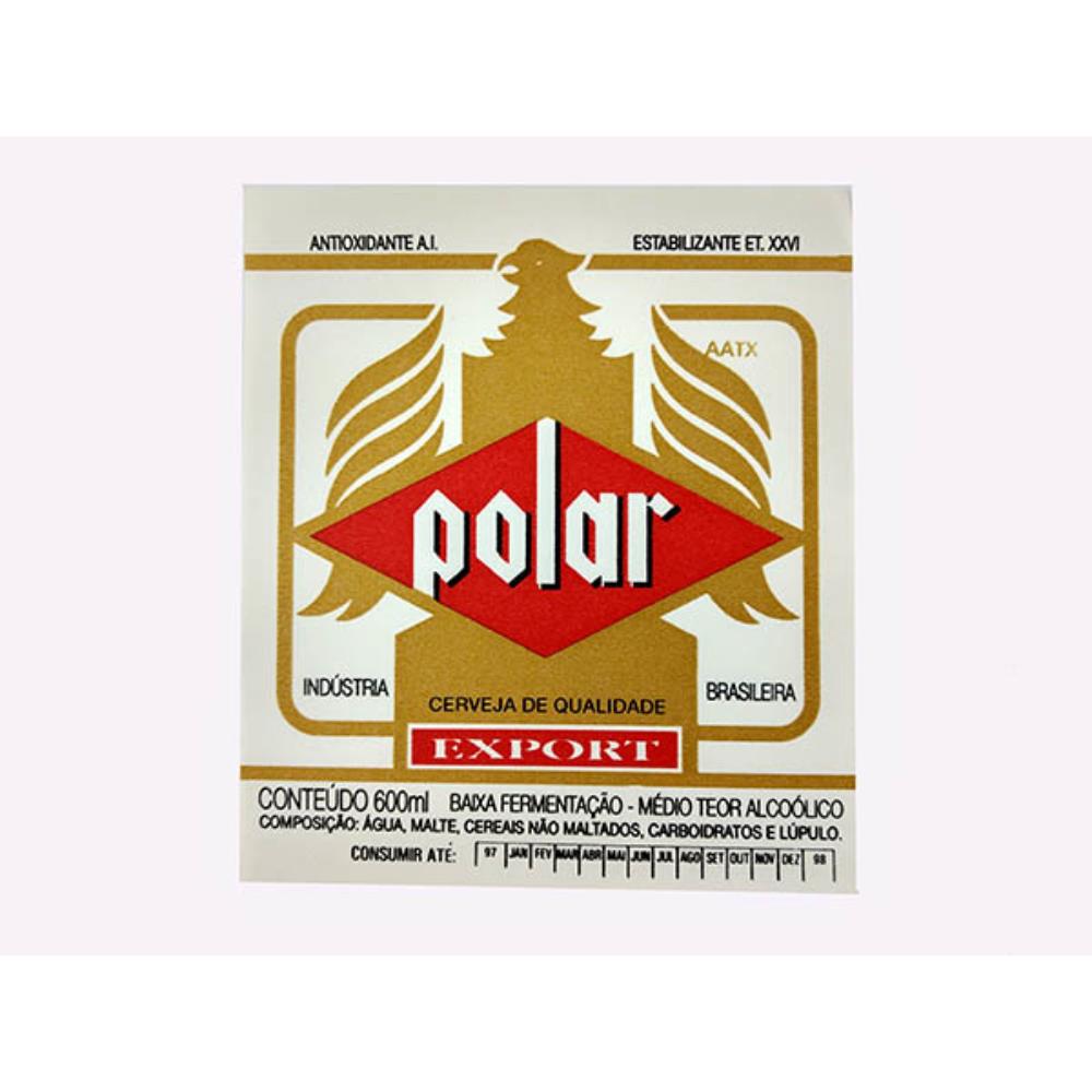 Rótulo de cerveja Polar Export AAQJ 97-98