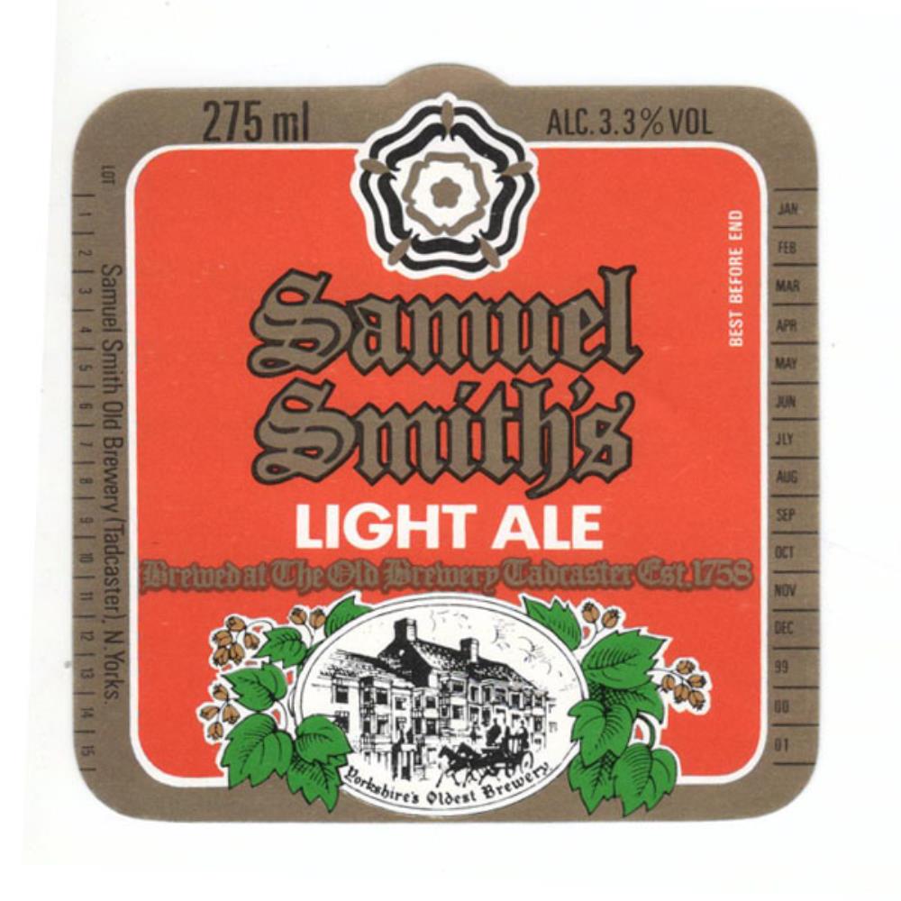 Inglaterra Samuel Smiths Light Ale 275ml