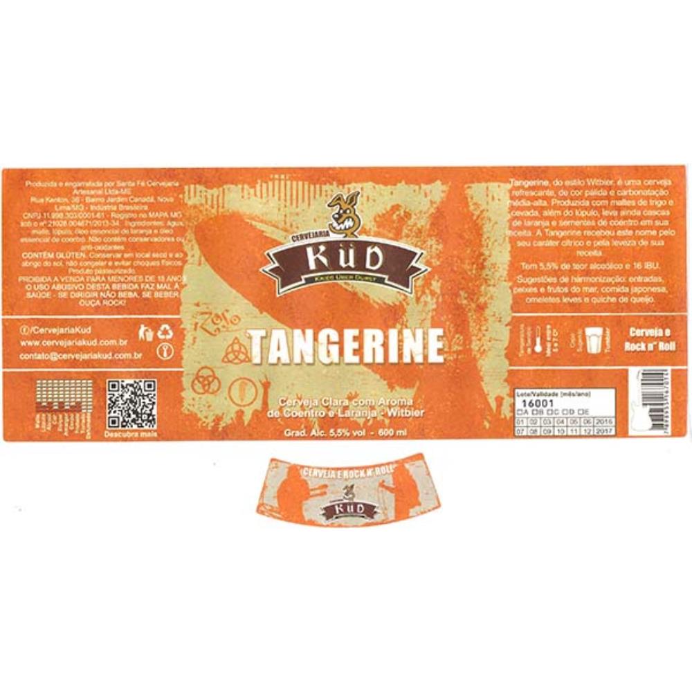 Cervejaria Kud - Tangerine Estilo Witbier 600 ml