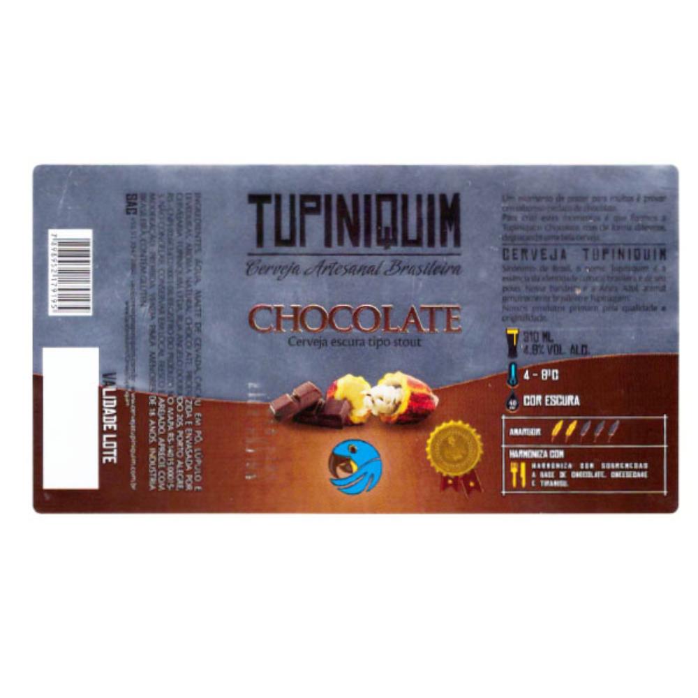 Tupiniquim Chocolate  Cerveja Escura tipo Stout 31