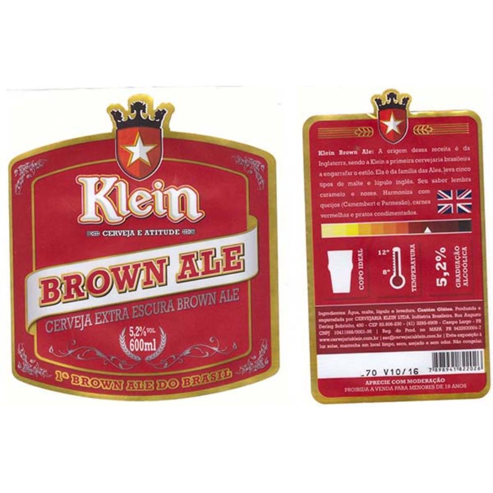 Klein Brown Ale Cerveja e Atitude 600 ml