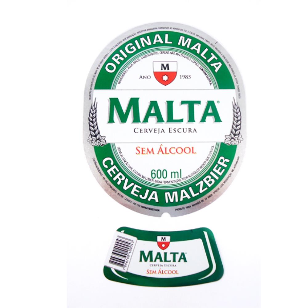 Malta Cerveja Escura Sem Alcool 600ml