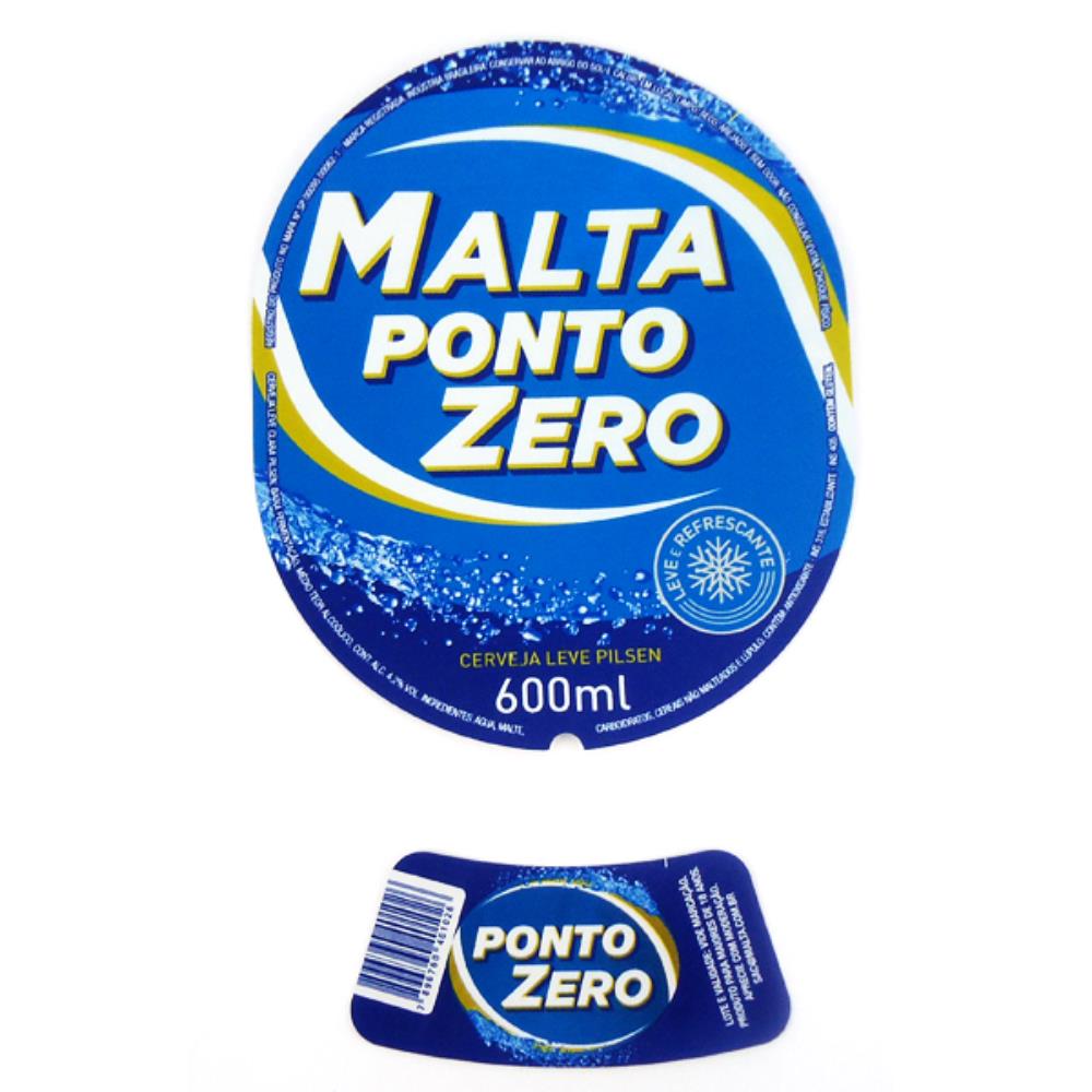 Malta Ponto Zero Cerveja Leve Pilsen 600ml