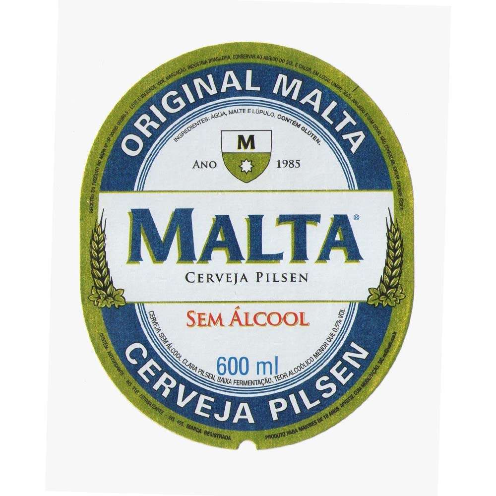 Malta Cerveja Sem Álcool 600 ml