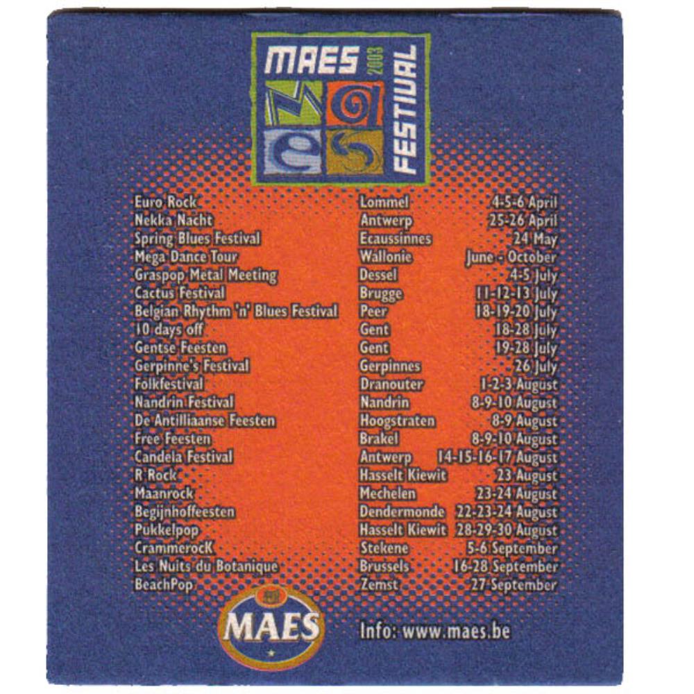 Bélgica Maes Festival 2003