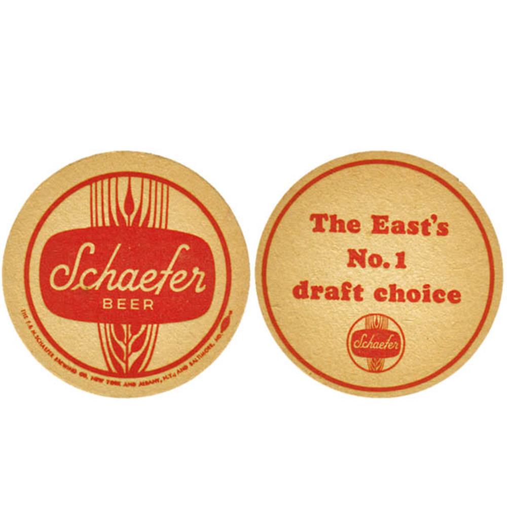 Estados Unidos Schaefer Beer The Easts No1 draft c