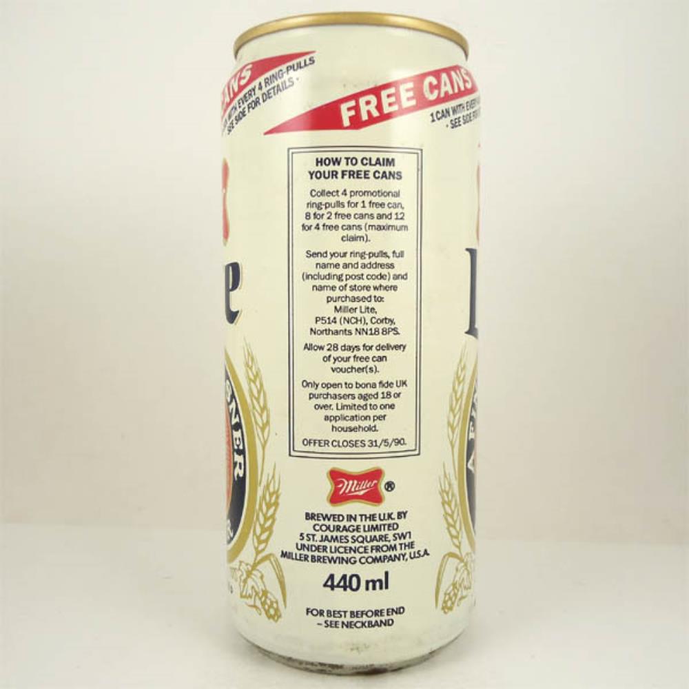 Estados Unidos Miller Lite Free Cans 440ml