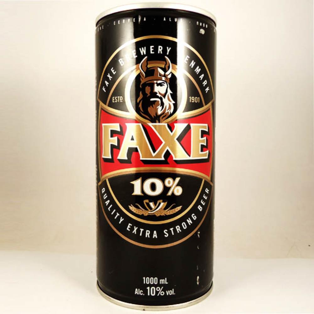 Dinamarca Faxe 10% Extra Strong Beer 1Lt (Lata vazia)
