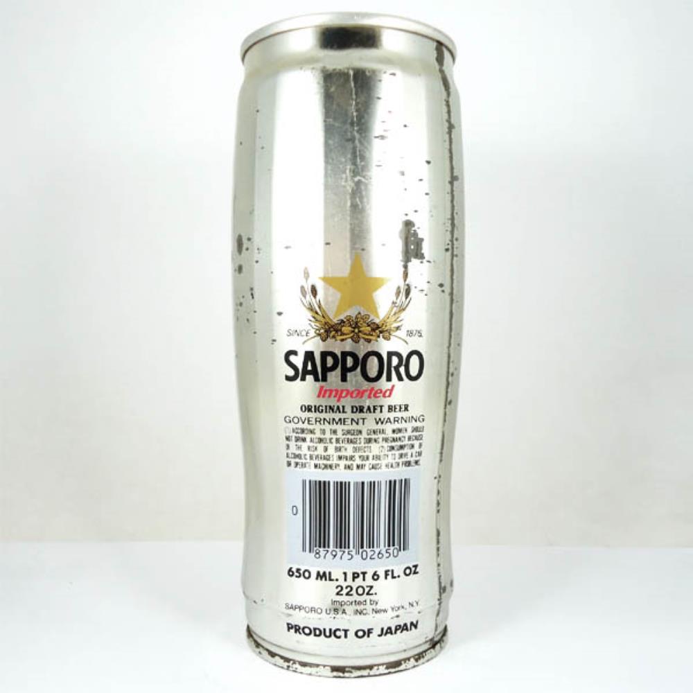 Lata de Cerveja Japão Sapporo Imported 650ml