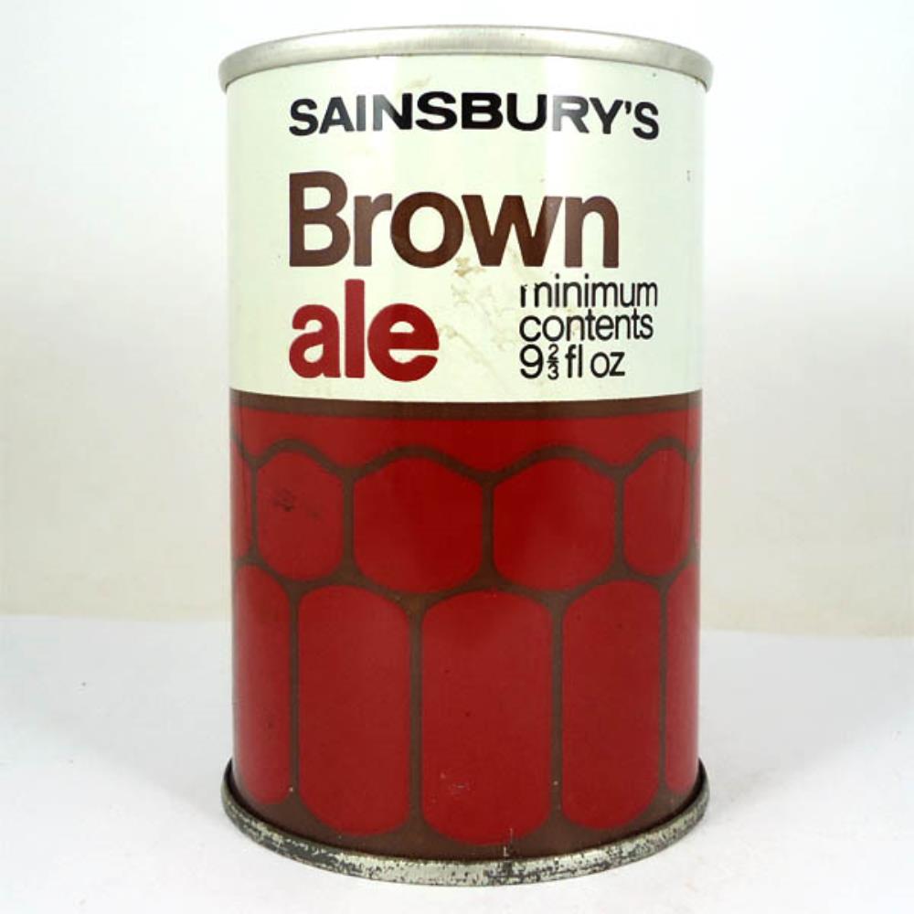Lata de cerveja Inglaterra Sainsburys Brown Ale 27