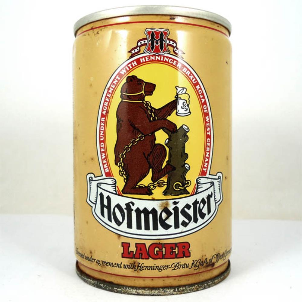 Lata de cerveja Inglaterra Hofmeister Lager 275ml