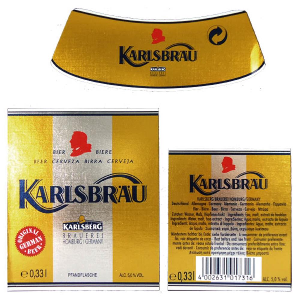 Rótulos de Cerveja Alemanha Karlsberg Karlsbrau 30