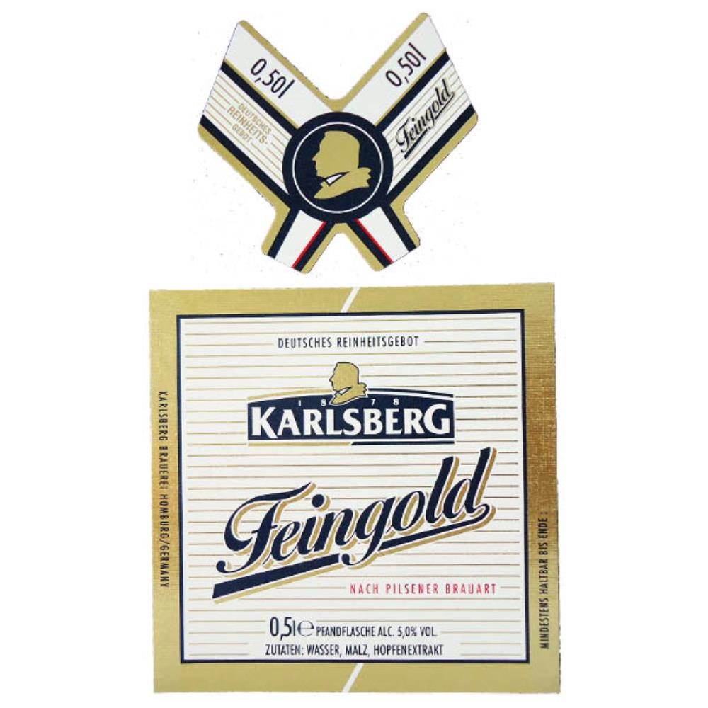 Rótulo de Cerveja Alemanha Karlsberg Feingold 500m