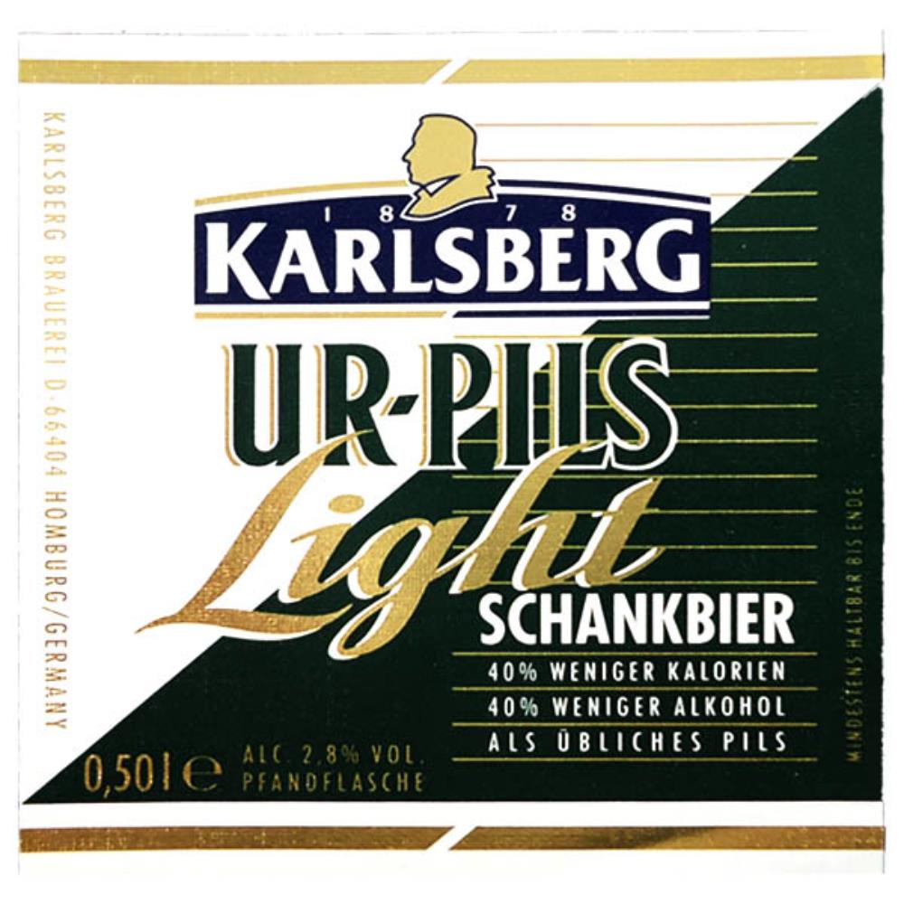 Rótulo de Cerveja Alemanha Karlsberg Ur-Pils Light
