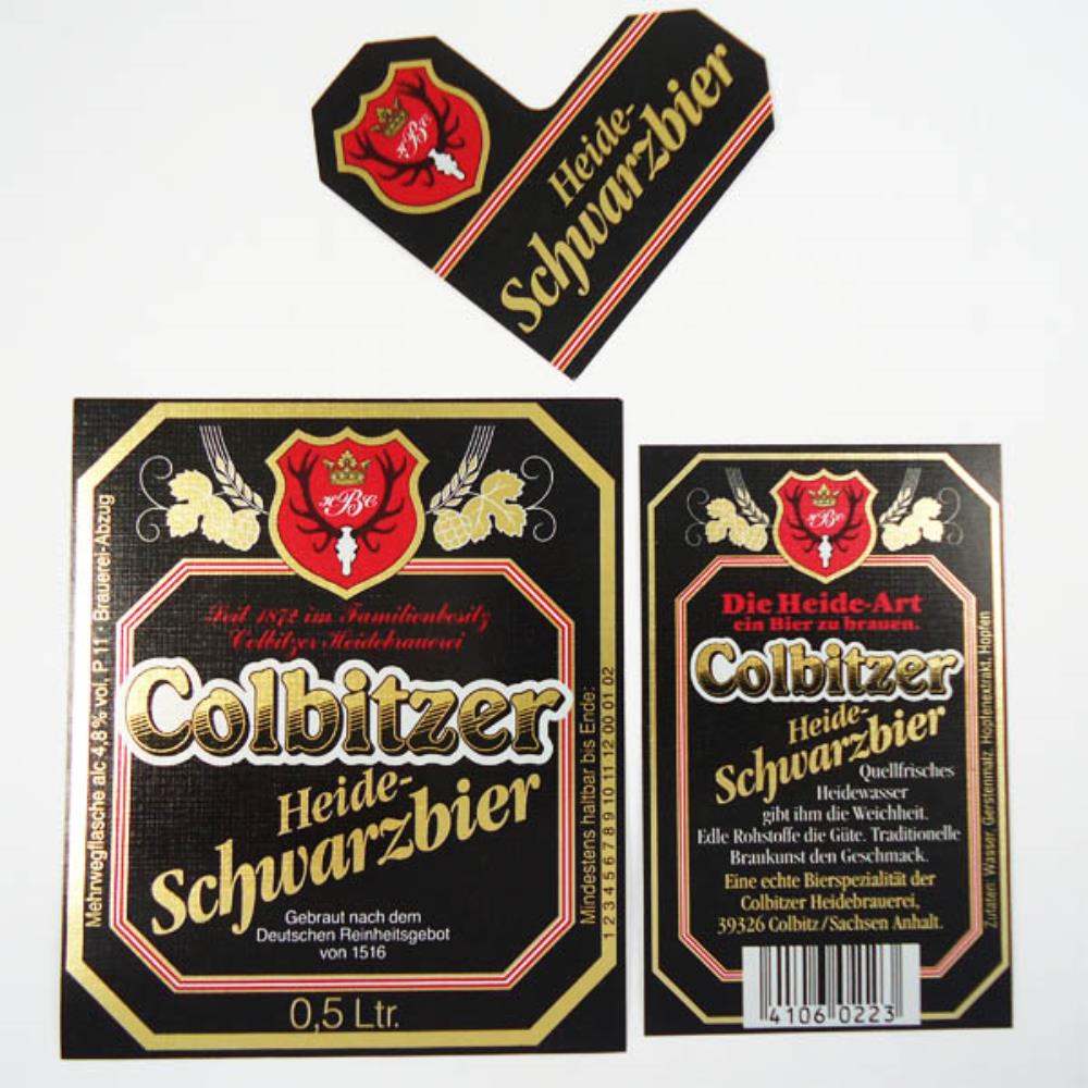 Rótulo de Cerveja Alemanha Colbitzer Schwarzbier