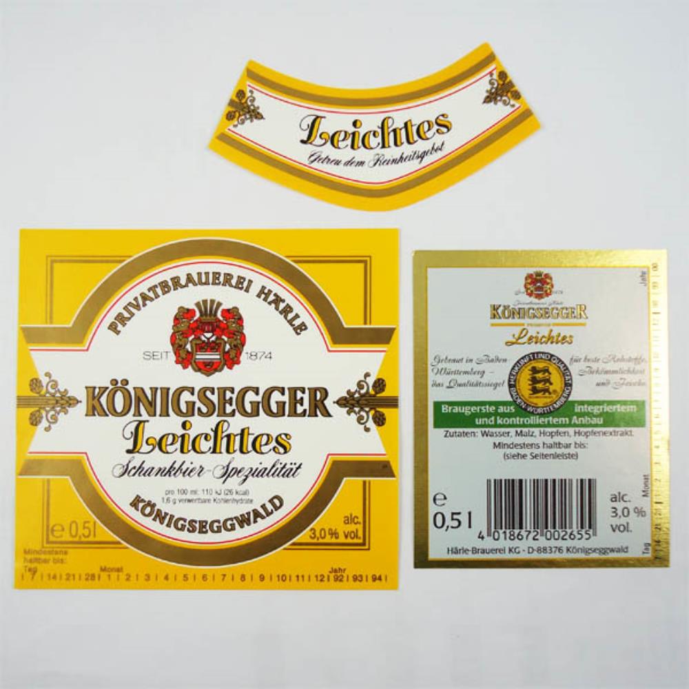 Rótulo de Cerveja Alemanha Konigsegger Leichtes 2