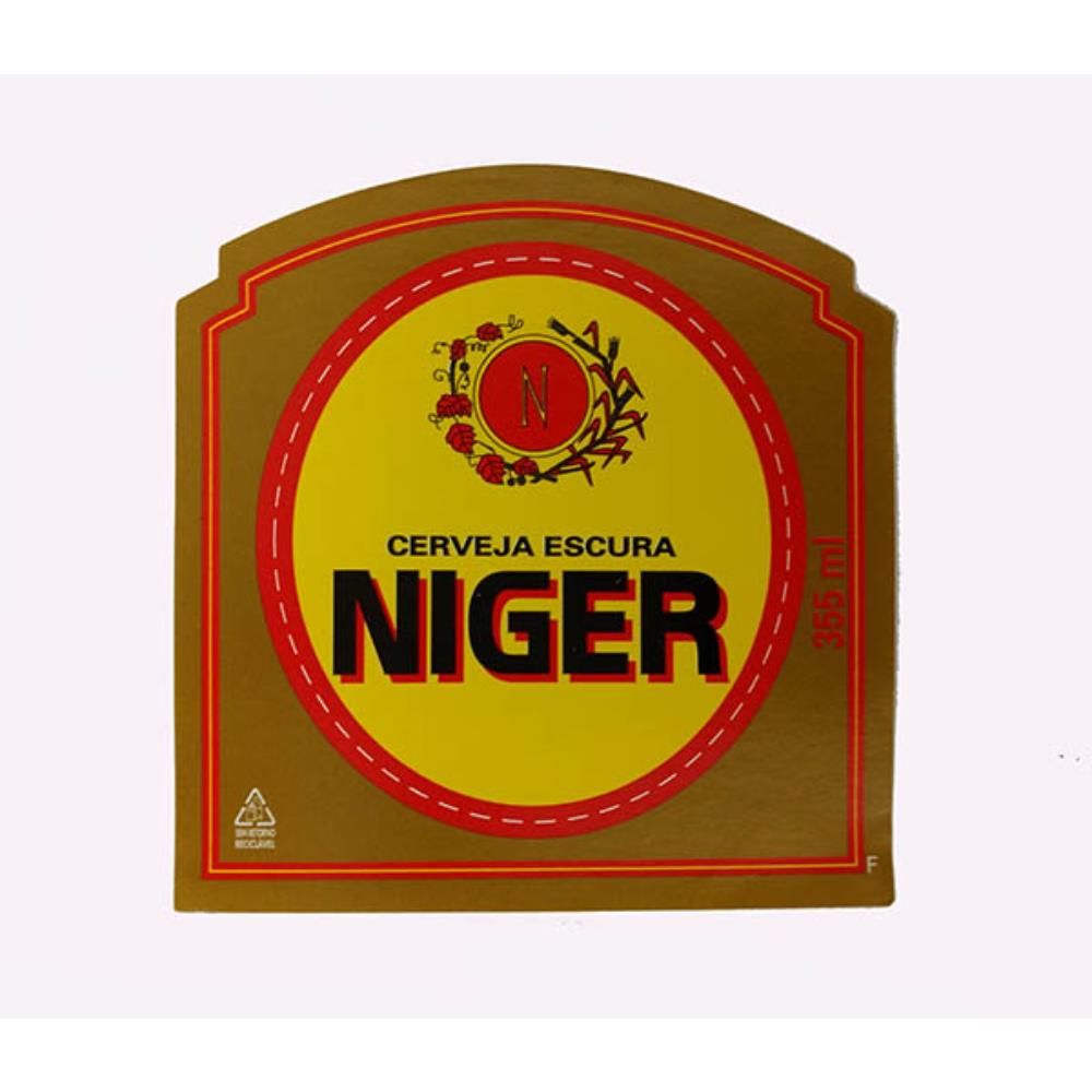 Rótulo de cerveja Niger cerveja escura 355ml