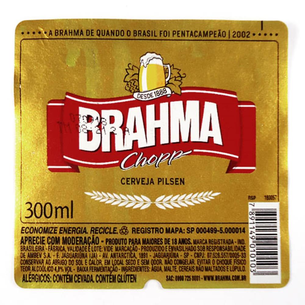 Brahma Campeões 300ml - Pentacampeão
