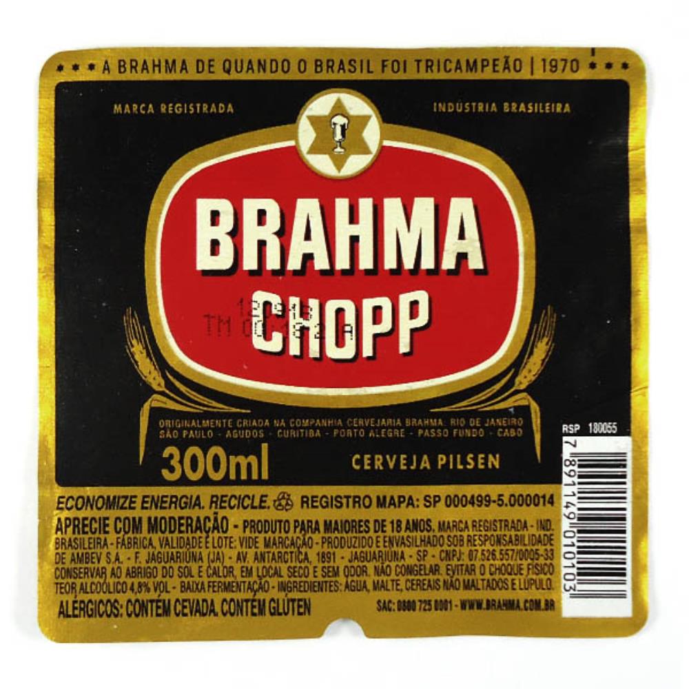Brahma Campeões 300ml - Tricampeão