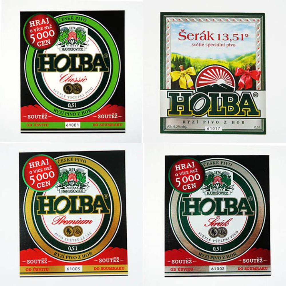 Rótulos de Cerveja República Tcheca Holba Lote 3