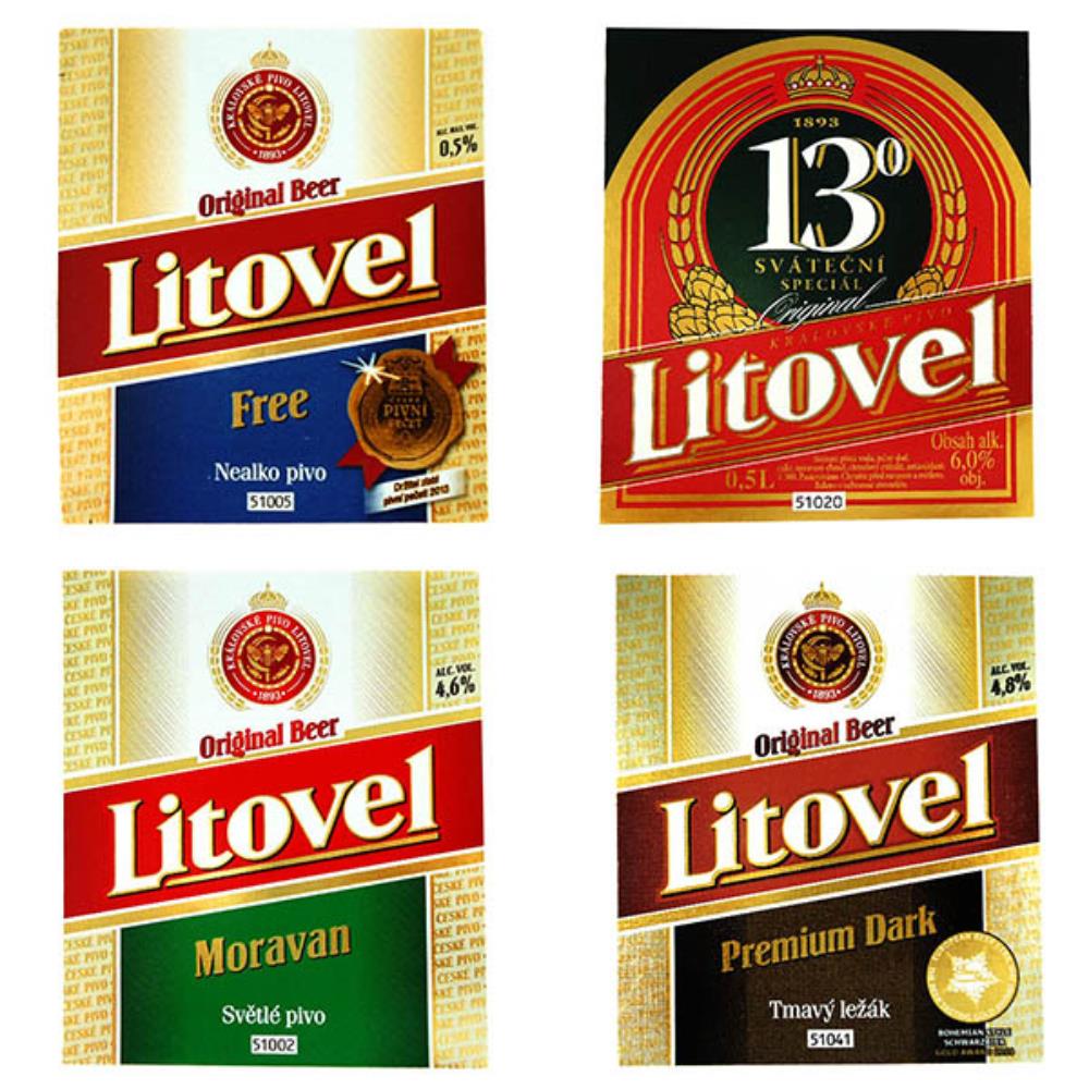 Rótulos de Cerveja República Tcheca Litovel Lote 2