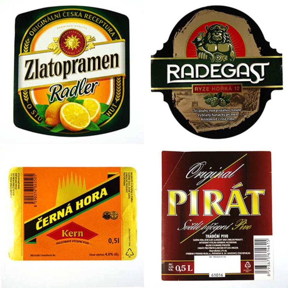Rótulos de Cerveja Set República Tcheca Lote 6