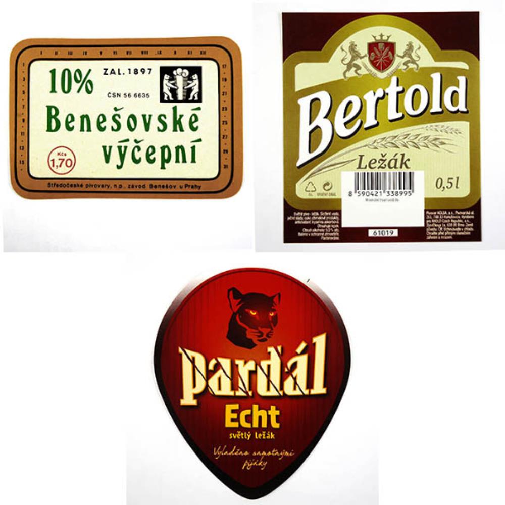 Rótulos de Cerveja Set República Tcheca Lote 8