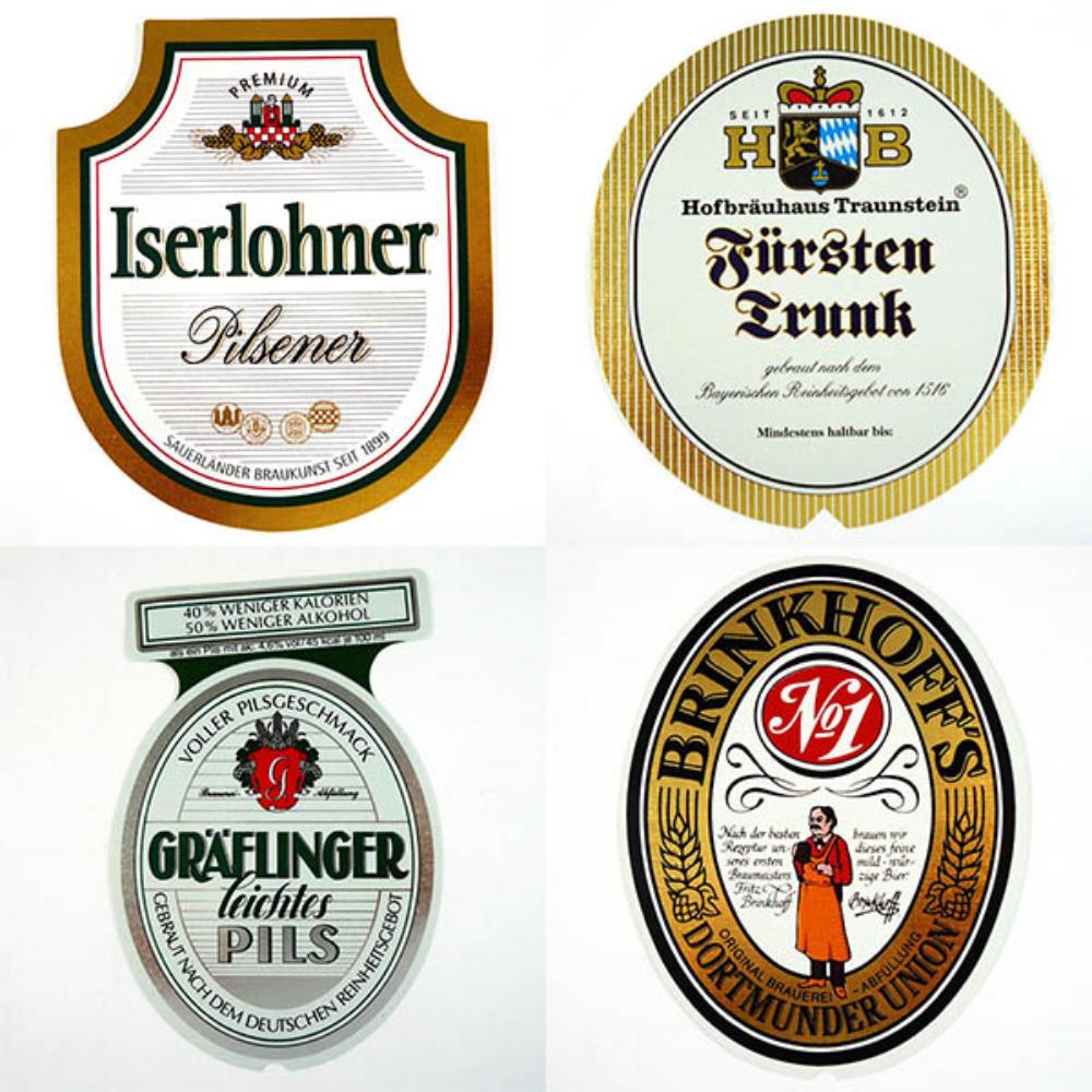 Rótulos De Cerveja Alemanha Lote 13