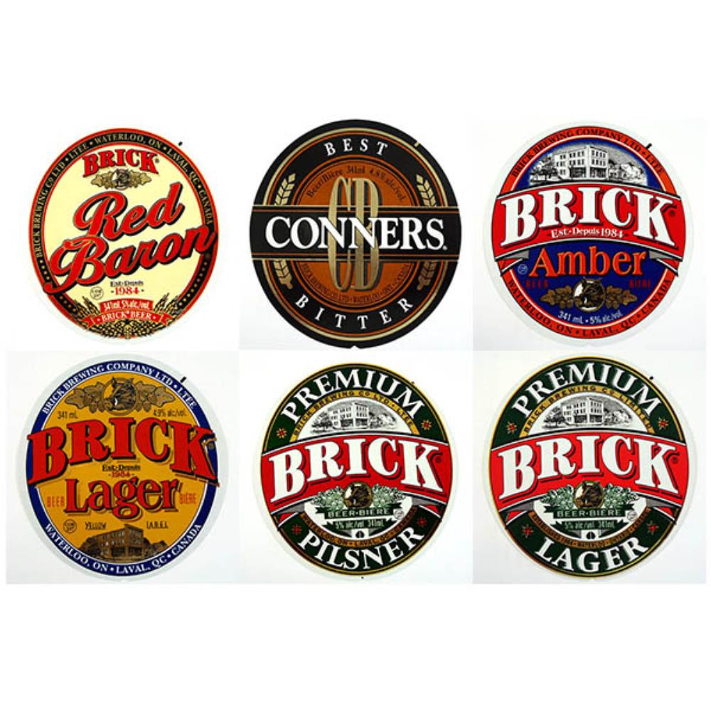Rótulos de Cerveja Canada Brick lote 1