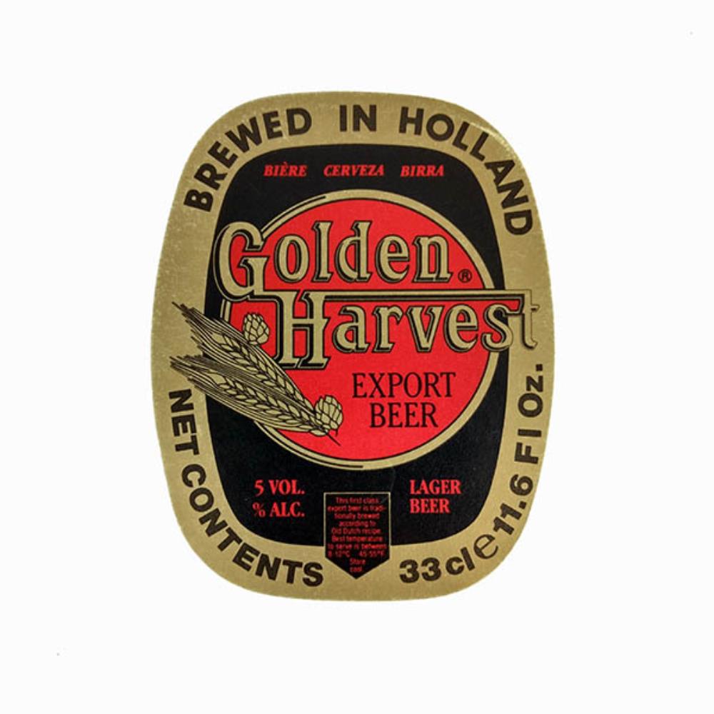 Rótulo de Cerveja Holanda Golden Harvest 
