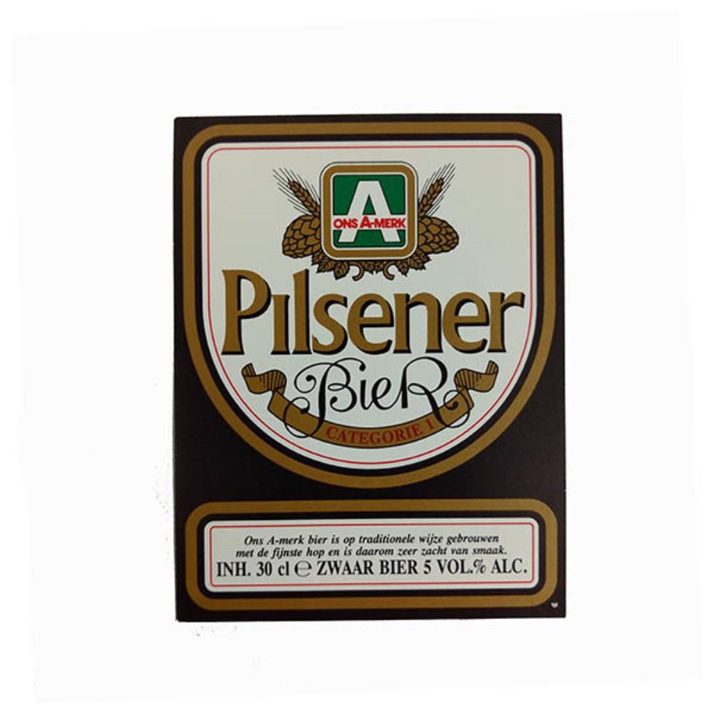 Rótulo de Cerveja Holanda Ons A-Merk Pilsener