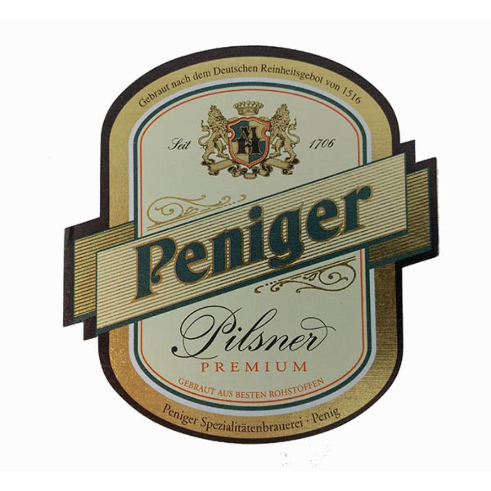 Rótulo de Cerveja Alemanha Peniger Pilsner