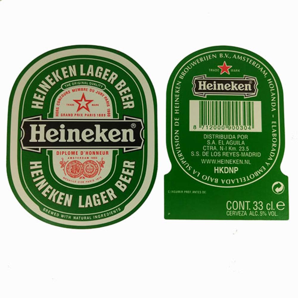 Rótulo De Cerveja Espanha Heineken 3